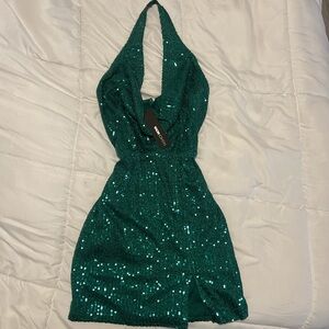 Fashion Nova Teal Dress